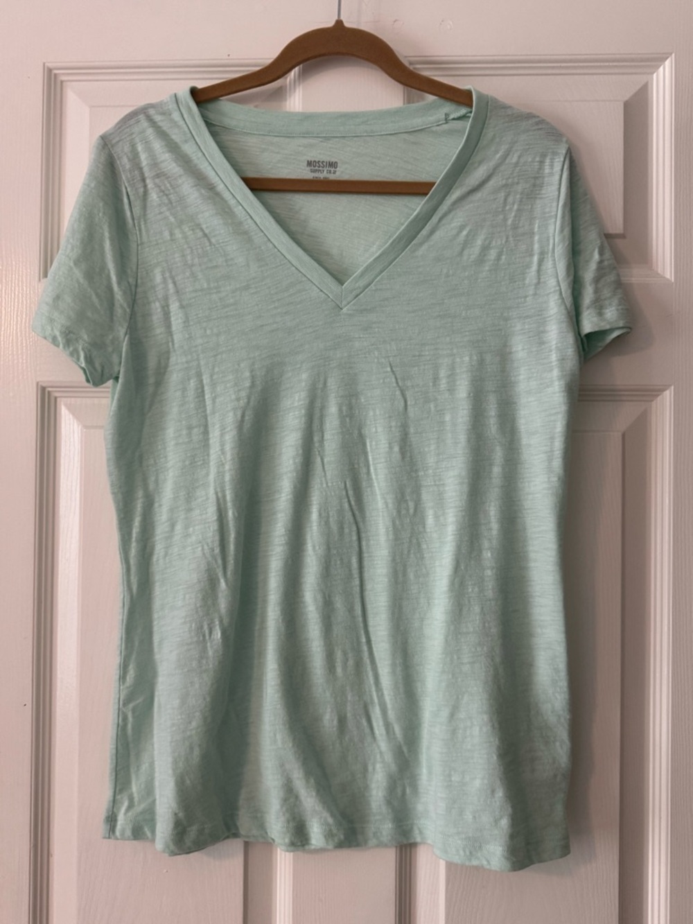 Mossimo Supply Co. Short Sleeve V-Neck Tee in Mint Green